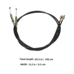 3 stk. Udskiftningskabler til lænestol Lænestolshåndtag Kabler Udløserhåndtag til lænestol