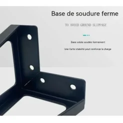 4 stk. Udskiftningsmøbelben Metal Sort 15 cm Møbelben til Møbelskabe Sofaer