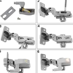 10 stk. universal skab, skabslåge LED-lys, sui