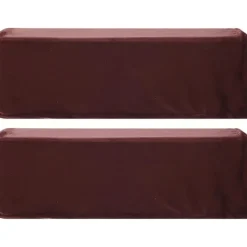 2 stk. Universal Sofa Armlænsbetræk Elastisk Armlænsbeskytter Ensfarvet Armlænsbeskyttelsesklud Kaffe