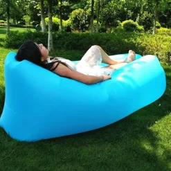 Air Bean oppustelig liggestol/sækkestol til strand, have eller festival - Pink