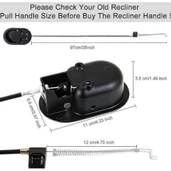 Alloy Sofa Kabel 96cm Udskiftning Armlæn Reservedel S Nem Installation Til Sofa Rec Rec Re Ch - B