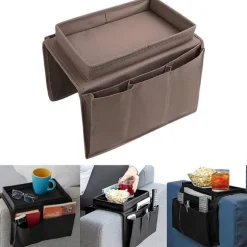 *Armlæn Organizer Sofa Opbevaringsstrimmel Bakke Multi-Pocket Telefon Maga*