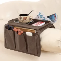 Armlænskopholder, pladsbesparende holder, 6 lommer og foldbar