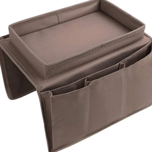 Armlænskopholder, pladsbesparende holder, 6 lommer og foldbar