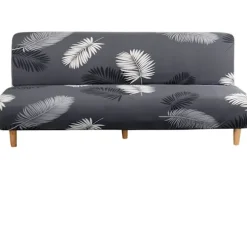 Armløs Sofa Betræk 3-Sæders Stræk Sofa Betræk Helt Dækkende
