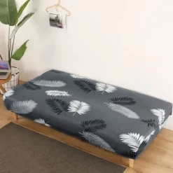 Armløs Sofa Betræk 3-Sæders Stræk Sofa Betræk Helt Dækkende