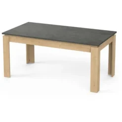 AUSTIN enkelt spisebord - 6 personer - Hamilton og Sidewalk eg indretning - L179 x D 90 x H 77 cm - DEMEYERE svart och ljust trä