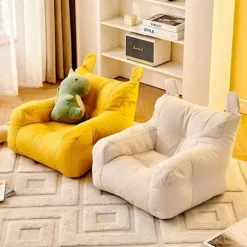 (AZC) Enkel Sofa Børn Lille Sofastol Baby Læsehjørne Børn Green