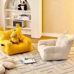 (AZC) Enkel Sofa Børn Lille Sofastol Baby Læsehjørne Børn Green