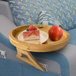 Bakke til sofa, sofa armlænsorganisator, træarmlæn til sofa