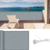 Balkon Privatlivs Skærm Beskyttelse Privatlivs Skærm (HDPE) 0,9 x 6m til Udendørs Have med Balkon, Grå