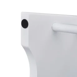 Bambus fodskammel – hvid, holdbar, multifunktionel