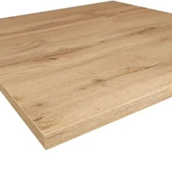Barbord 70 x 70 cm - Rund panser eg bænk model brun
