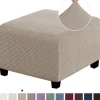 Beskyttelsesbetræk, Elastisk Fodskammelbetræk Vaskbart Firkantet Sofa Fodskammel