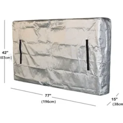 Beskyttelsescover til opbevaring og flytning af madras - Vandtæt fuld madrasopbevaringscover, Madrasbeskyttelsescover - 196x38x107cm, grå-..DEBUNS