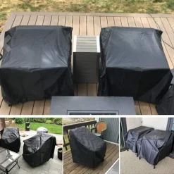 Beskyttende betræk til havemøbler, vandtæt betræk til udendørs lænestol, presenning til loungestol, sofa, bænk fremstillet af 420D Oxford-stof, holdbart | Fyndiq