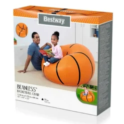 Bestway Oppustelig Lænestol Basketball Orange 6