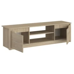 BETTY klassisk tv-skab - Eg dekorerede spånplademøbler - L150 x H42 x D60 cm Ek