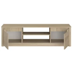 BETTY klassisk tv-skab - Eg dekorerede spånplademøbler - L150 x H42 x D60 cm Ek