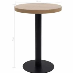 Bistrobord - Maison Exclusive - Lys brun - Ø60 cm - H75 cm