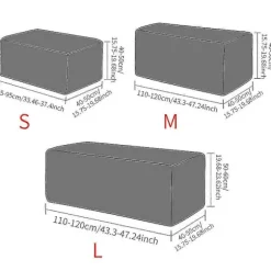 Blødt Polyester Stretch Ternet Jacquard Ottoman Betræk Moderne Rektangulær Fodskammel M Black