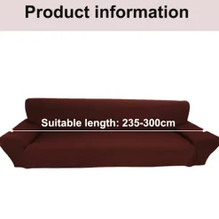 Blødt sofabetræk til stor sofa, dobbelt vandtæt møbelbeskytter med skridsikker bund, elastisk jacquard-strækbetræk, lækagesikker sofa