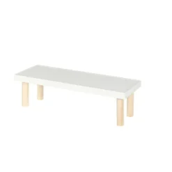 Blomsterstand til skrivebord, Hylde til skrivebord, Vindueopbevaring i træ (Stor rektangulær 36,5*12*10,7cm)