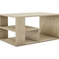 Bord - EROS - Rektangulær - Travertin - 80 x 50 x 40 cm Travertin