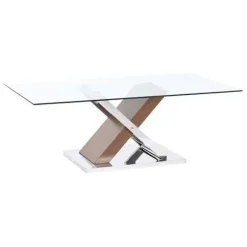 Bord - Moderne - Brun - MDF - Stål - 120 cm - Samtidsdesign Brun, Silver
