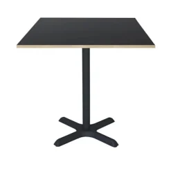 Bord 70 x 70 cm - Dina model sorte trækanter Svart