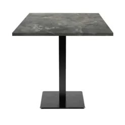 Bord 70 x 70 cm - Milan metallisk sten model Grå