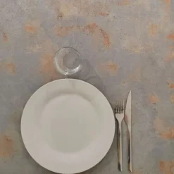Bord 90 x 90 cm - model Bazila grå rust Grå