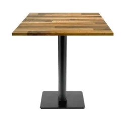 Bord 70 x 70 cm - model Milan T valnød lamineret brun
