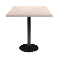 Bord 70 x 70 cm - model Rom ege træ beige