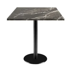 Bord 70 x 70 cm - Rome royal marmor model Svart