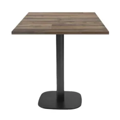 Bord 70 x 70 cm - Rund gammel gulvmodel brun
