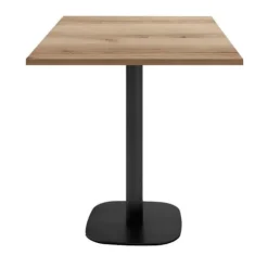 Bord 70 x 70 cm - Rund snackmodel i Delano eg brun