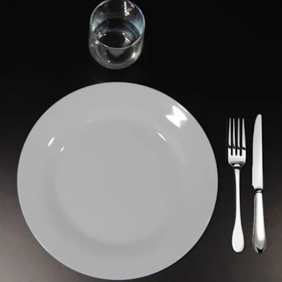 Bord 70 x 70 cm - Rund sort model Svart