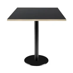 Bord 70 x 70 cm - sort Rom model med trækanter Svart
