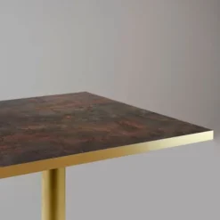 Bord 70 x 70 cm Rom bistro rust brun