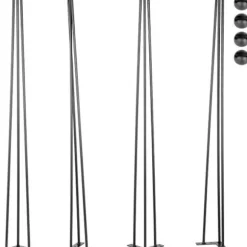 Bordben - 4 stk - 30" - 76,2 cm - VEVOR - Hårnålsformede møbelben