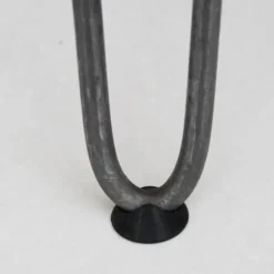 Bordben - SKISKI - Hårnål - 40,6 cm - Naturligt Stål - 10 mm Tykkelse