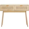 Bordkonsol - DUOKU - SR191632-1 - 2 Skuffer - Skydedør - Naturrattan