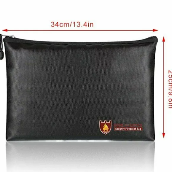 Brandsikker Dokumentmappe Pengekasse Brandsikker Vandtæt 34x25cm