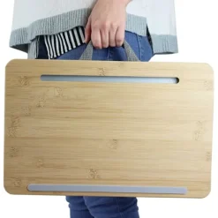 Bærbar computerbakke med pude, bærbar computer knæpude, tablet computer seng, B
