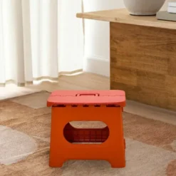 Bærbar Foldeskammel til Udendørs Brug, Let og Robust Kompakt Foldesæde med Bærehåndtag, Let at Rengøre Sammenklappelig Skammel med Pladsbesparende Design red L | Fyndiq