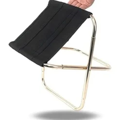 Bærbar foldestol, campingstol, 25 x 224 x 26 cm, opbevaringspose inkluderet, aluminiumslegering og Oxford-stof