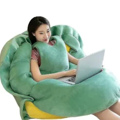 Bærbar skildpaddeskal pude Voksen kæmpeskildpadde kostume Sjovt påklædningsvægtet skildpaddeplys, stor skildpaddekropspude green*80cm