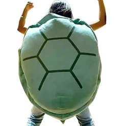 Bærbar skildpaddeskalspude Voksen kæmpeskildpadde kostume Sjovt påklædningsvægtet skildpaddeplys, stor skildpaddekropspude green*80cm